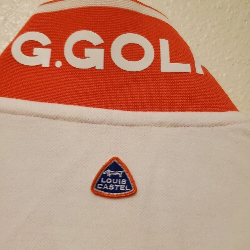 Louis Castel Womens Golf Polo Long Sleeve Pullover Cream Red Size 90 US XS - Picture 7 of 13